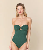 The Zoe One Piece - Botanical - Pine - Long Torso