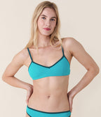 The Bells Bikini Top - Eco Nylon - Cyan