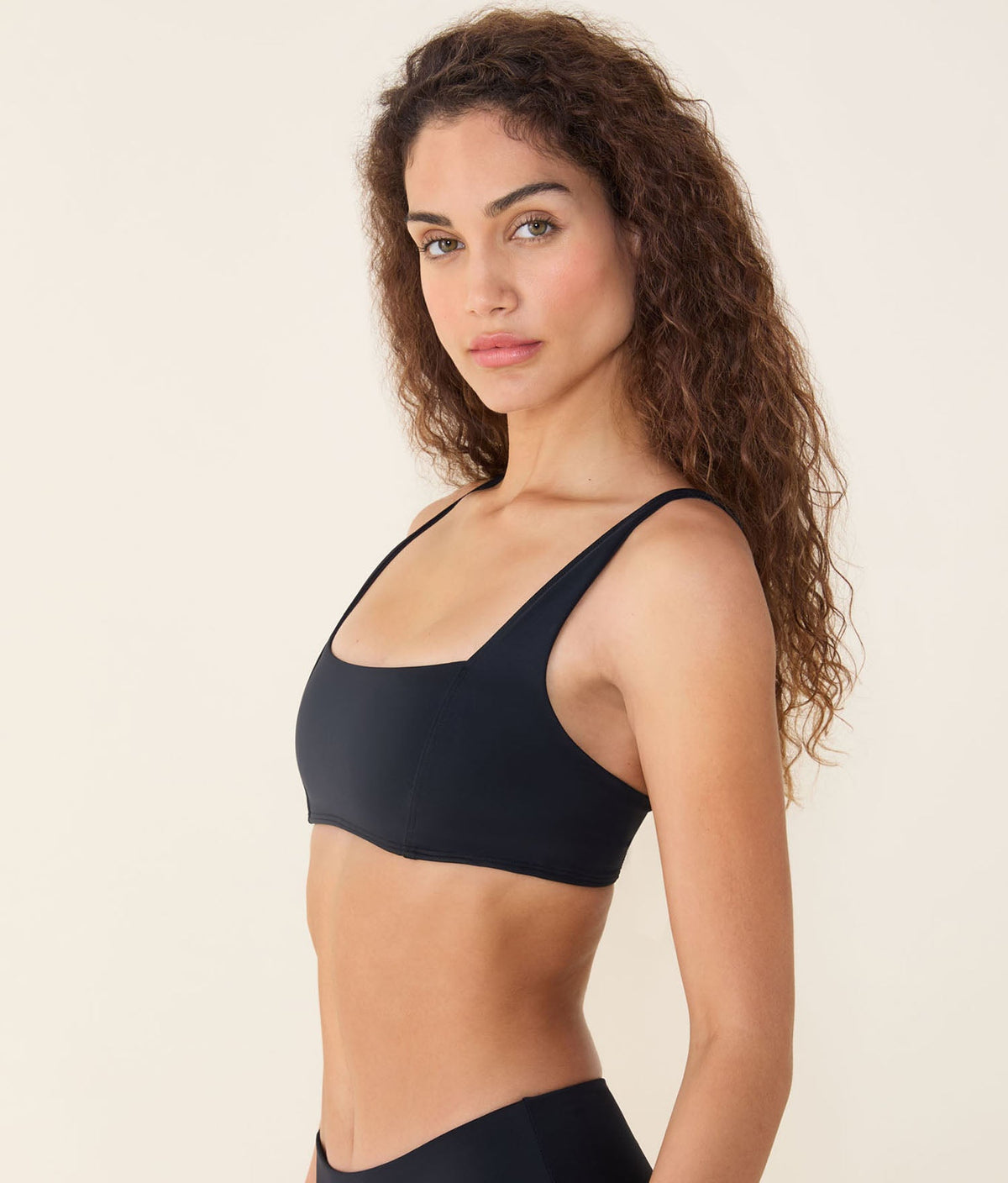 The Havana Bikini Top - Flat - Black