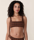 The Rye Bikini Top - Plaid - Sierra Plaid