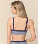 The Davenport Bikini Top - Micro Gingham - Juniper