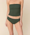 The Classic Bikini Bottom - Textured Geo - Thyme