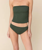 The Classic Bikini Bottom - Textured Geo - Thyme