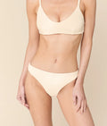 The Signature Bikini Bottom - Crinkle - Gardenia