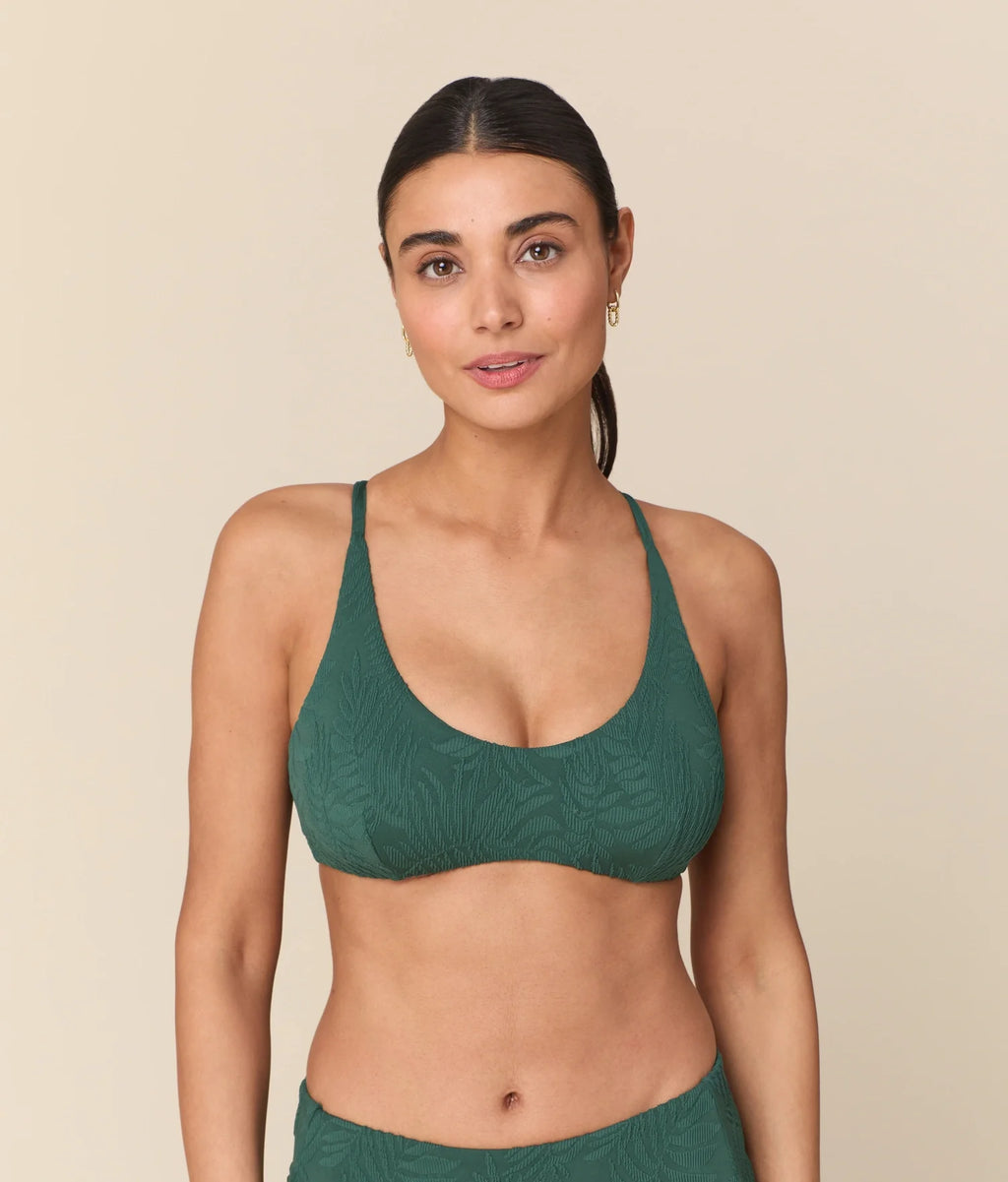 The Essex Bikini Top - Botanical - Pine