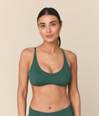 The Essex Bikini Top - Botanical - Pine