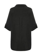 Kaya Oversized Shirt Dress - Charcoal