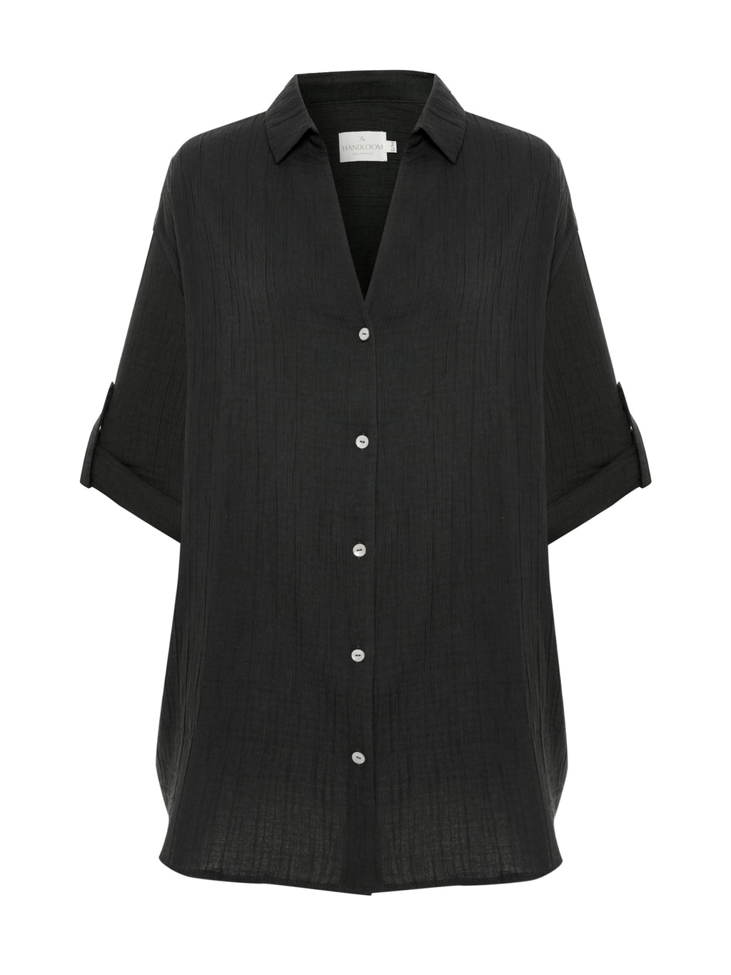 Kaya Oversized Shirt Dress - Charcoal