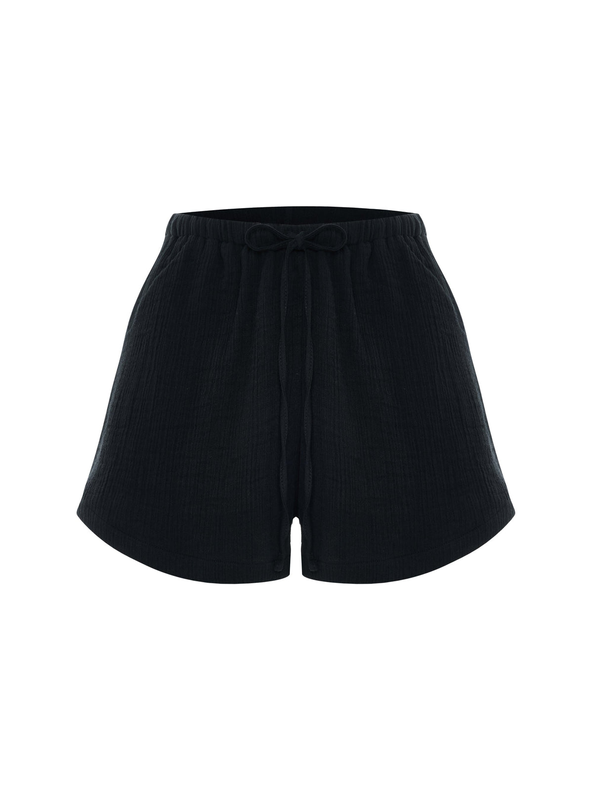 Aura Drawstring Shorts - Black