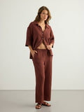 Kaya Drawstring Pants - Terracotta