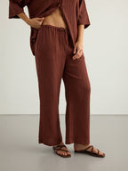 Kaya Drawstring Pants - Terracotta