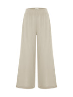Aura Palazzo Pants - Oatmeal
