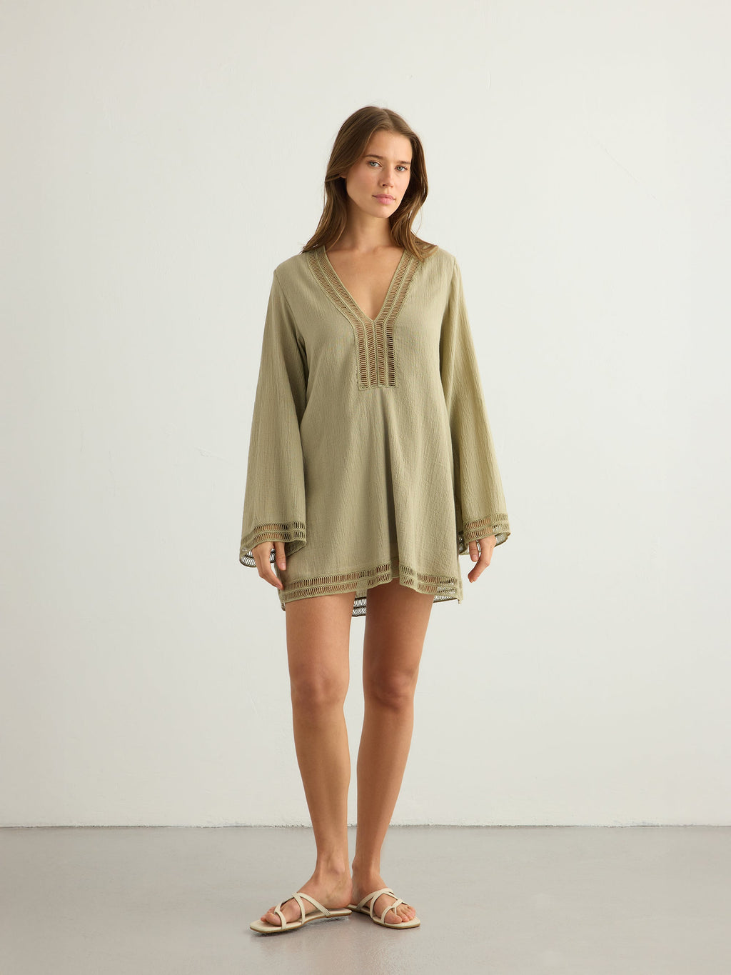 Positano Dress - Khaki Green