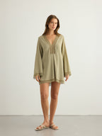 Positano Dress - Khaki Green