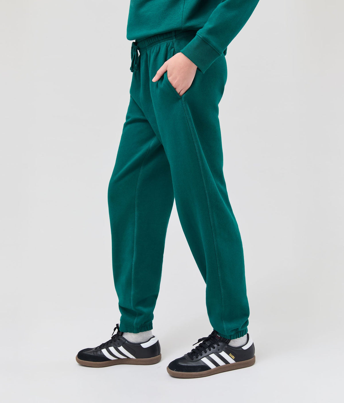 Womens Recycled Fleece Classic Sweatpant - Recycled Fleece - Rainforest