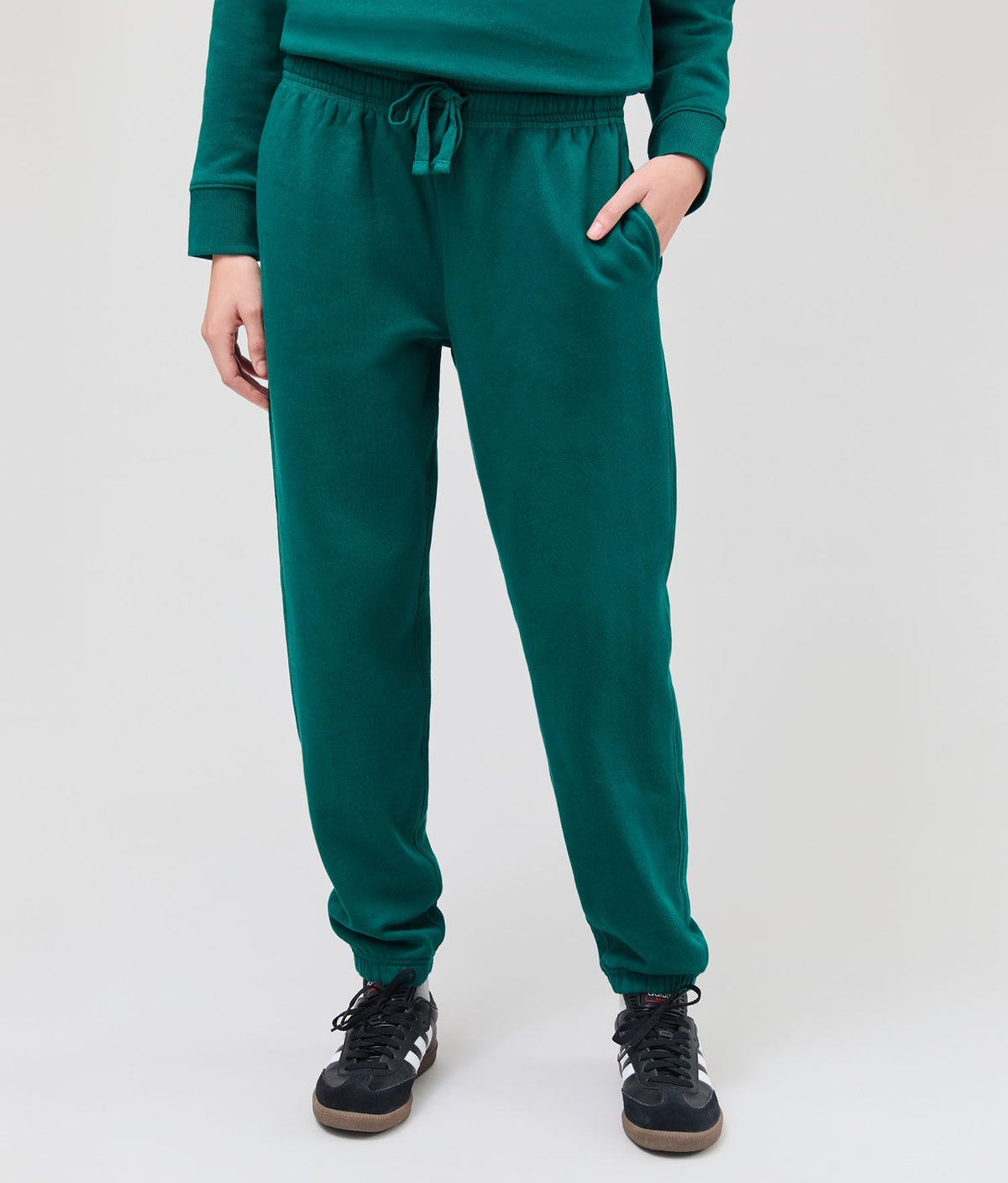 Womens Recycled Fleece Classic Sweatpant - Recycled Fleece - Rainforest