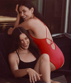 The Fiji One Piece - Eco Nylon - Cherry Red - Long Torso