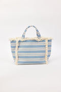 Striped Canvas Beachy Tote