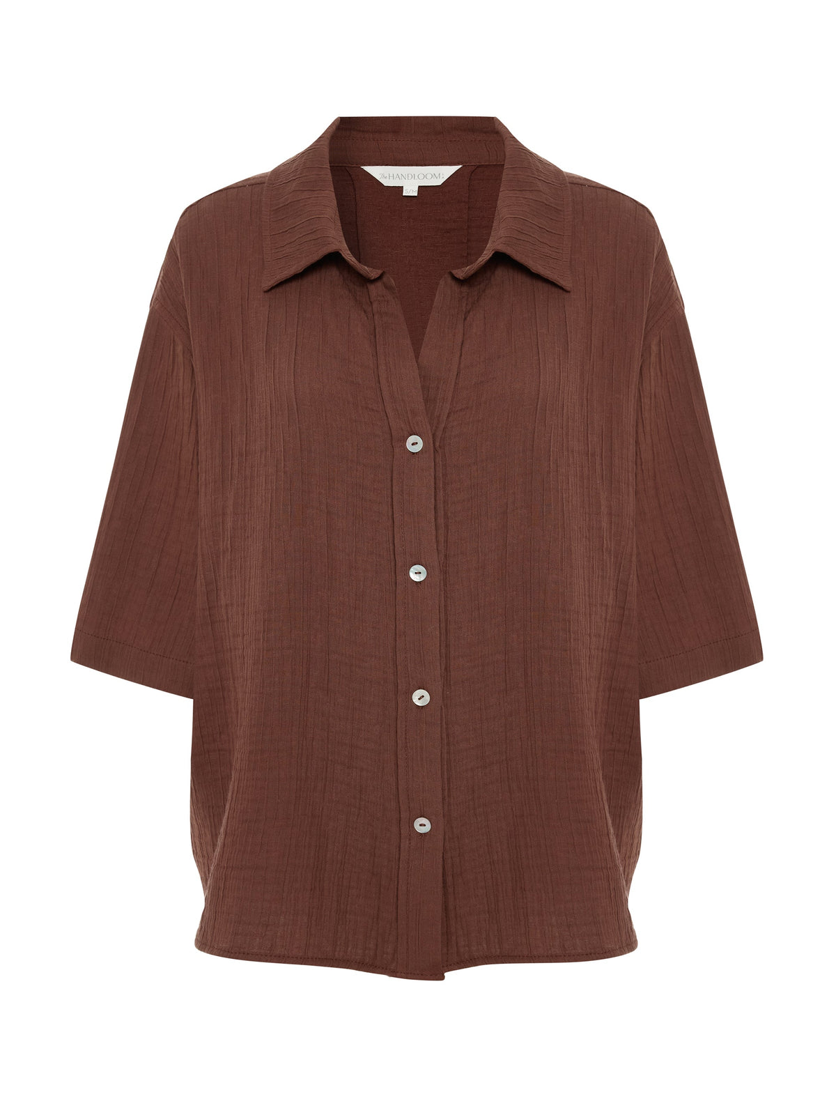 Kaya Boyfriend Shirt - Terracotta