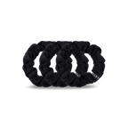 Jet Black Large Towel Scrunchies