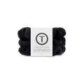 Jet Black Small Towel Scrunchies