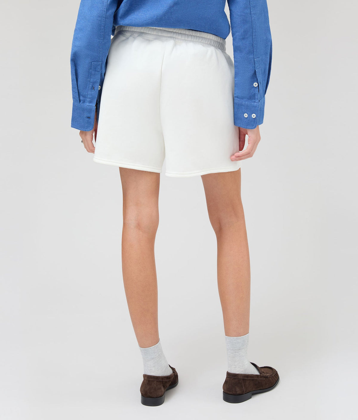 Womens Recycled Fleece Sweatshort - Recycled Fleece - Coconut Milk
