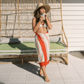 Cherry Pinstripe Sarong
