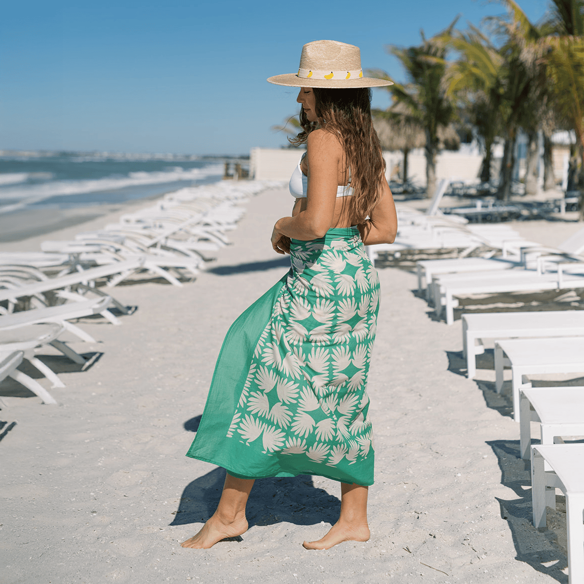Viridian Tile Sarong